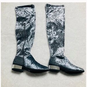 Bamboo  silver long boots 5.5